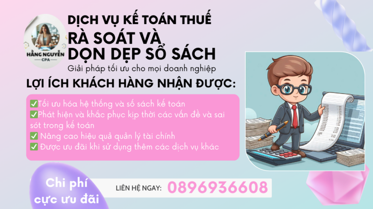 Dịch vụ rà soát, dọn dẹp sổ sách