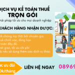 Dịch vụ kế toán thuế trọn gói