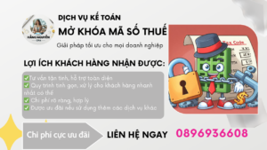 Dịch vụ mở khóa mã số thuế