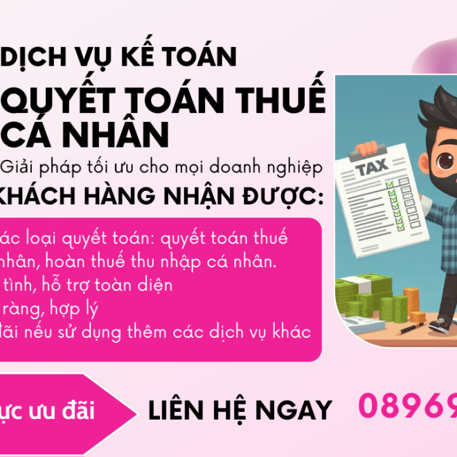 Dịch vụ quyết toán thuế cá nhân