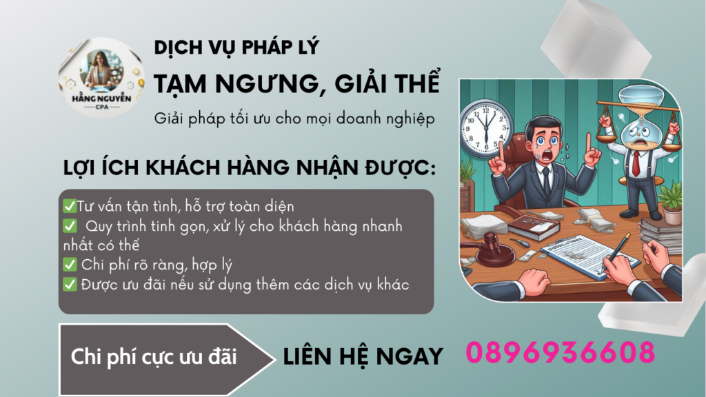 Dịch vụ tạm ngưng giải thể