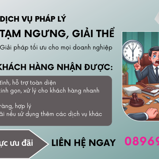 Dịch vụ tạm ngưng, giải thể