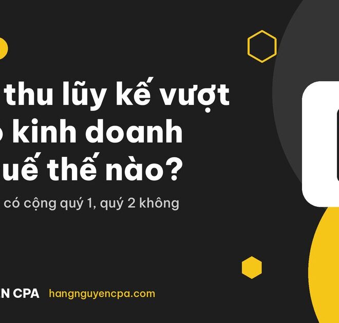 Doanh thu lũy kế vượt 1 tỷ ở quý 3: hộ kinh doanh khai thuế thế nào?